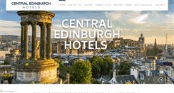 Desktop Screenshot of centraledinburghhotels.co.uk